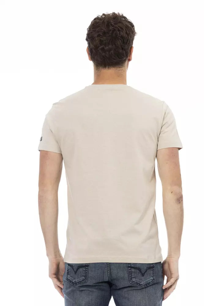 Trussardi Action Beige T-Shirt aus Baumwollmischung für Herren