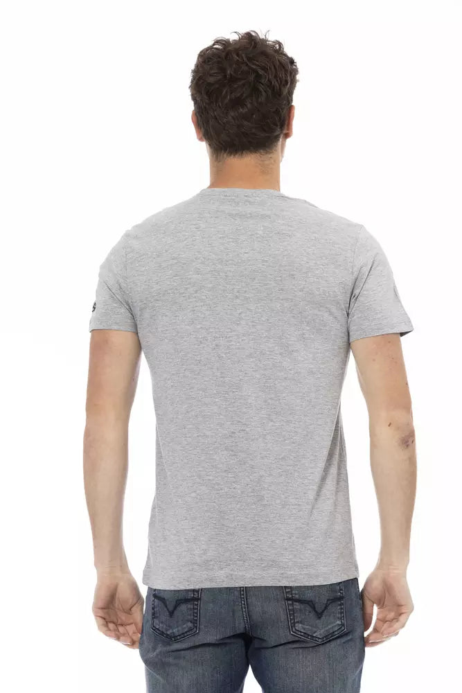 Trussardi Action Elegantes Kurzarm-T-Shirt in Grau für Herren