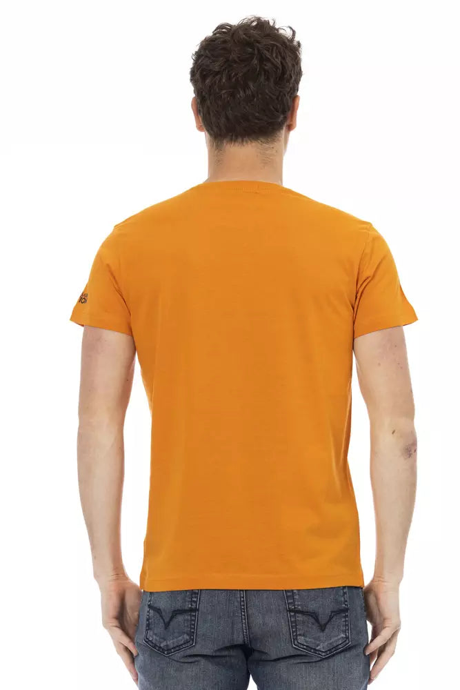 Trussardi Action Orange Kurzarm-Rundhals-T-Shirt