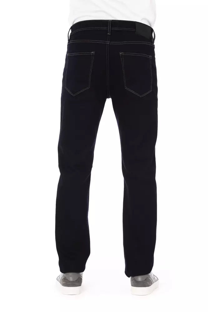 Baldinini Trend Blue Cotton Jeans &amp; Pant