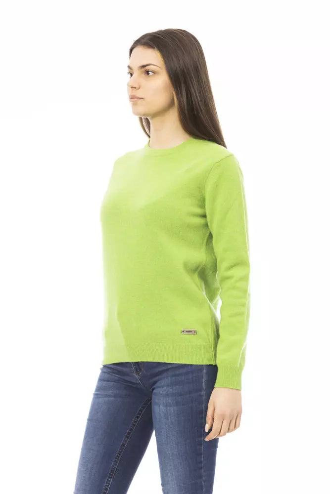 Baldinini Trend Green Wool Women Sweater