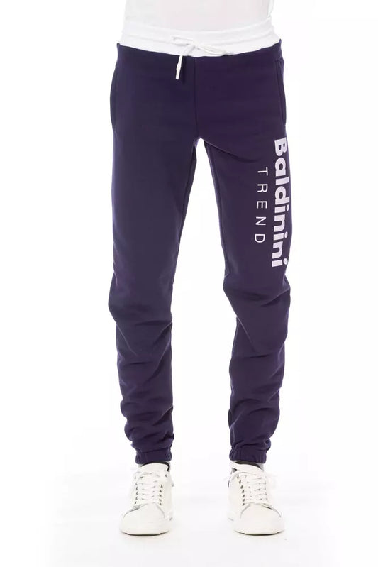 Baldinini Trend Chic Lila Fleece-Sporthose – Werten Sie Ihren Stil auf