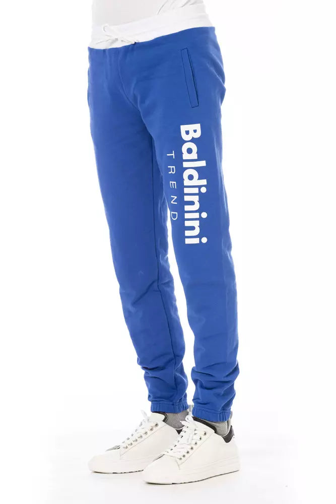 Baldinini Trend Elegante Fleece-Sporthose – Schnürung und Logo-Detail