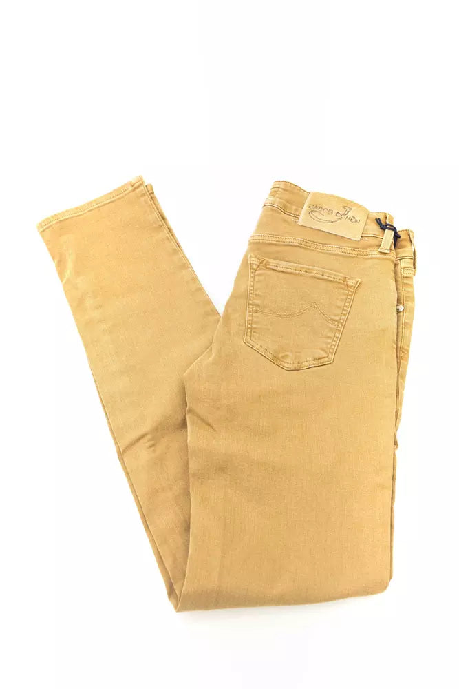 Jacob Cohen Beige Cotton Jeans &amp; Pant