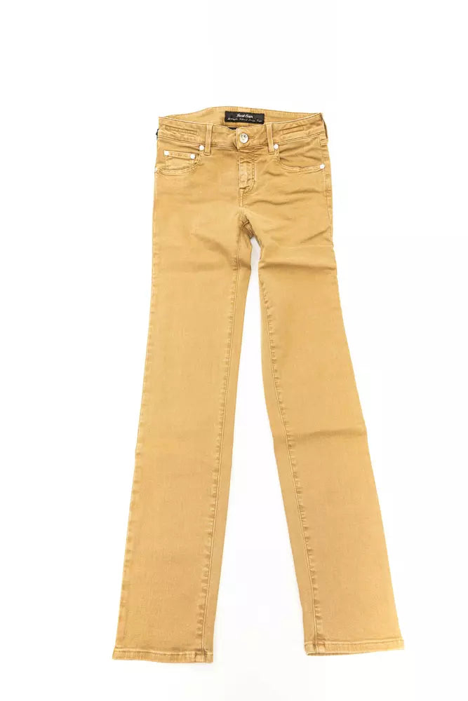 Jacob Cohen Beige Cotton Jeans &amp; Pant