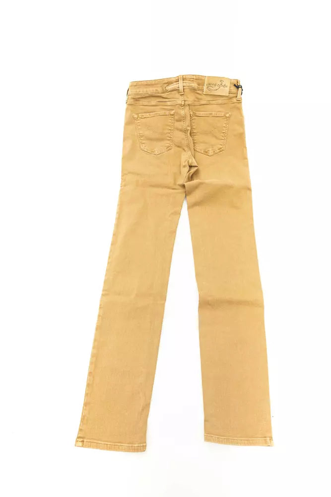 Jacob Cohen Beige Cotton Jeans &amp; Pant