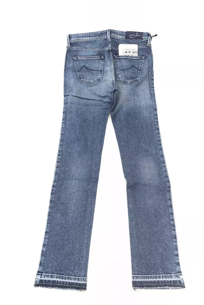 Jacob Cohen Blue Cotton Jeans &amp; Pant