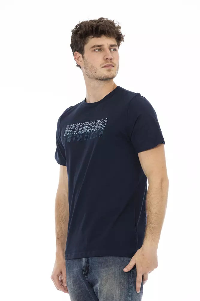 Bikkembergs Army Print Logo T-Shirt aus reiner Baumwolle