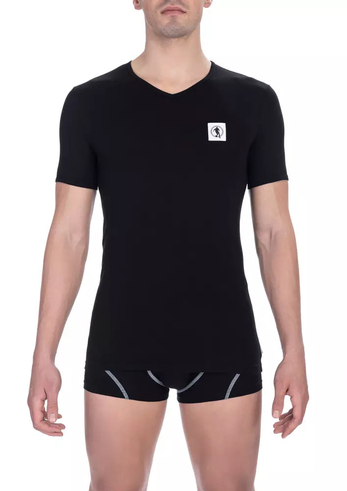 Bikkembergs elegante T-Shirts mit V-Ausschnitt im Doppelpack – zeitlose Eleganz