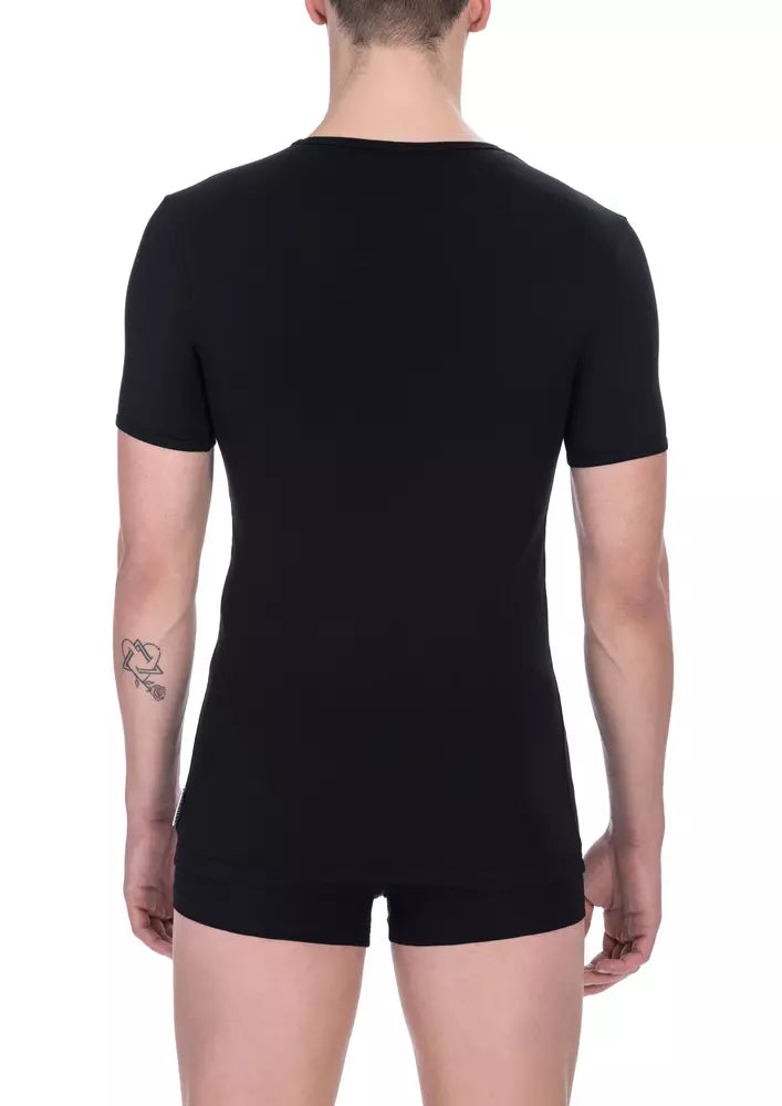 Bikkembergs elegante T-Shirts mit V-Ausschnitt im Doppelpack – zeitlose Eleganz