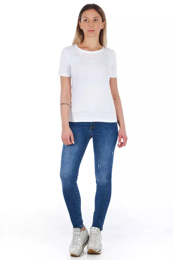 Frankie Morello Stylische Denim-Jeans in getragener Waschung