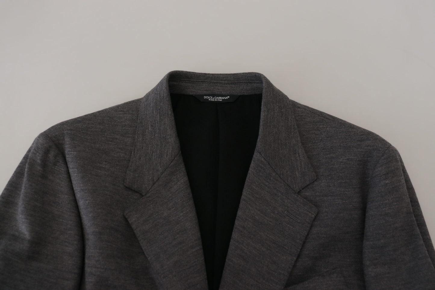 Dolce &amp; Gabbana Gray Wool Stretch Slim Fit Jacket Blazer