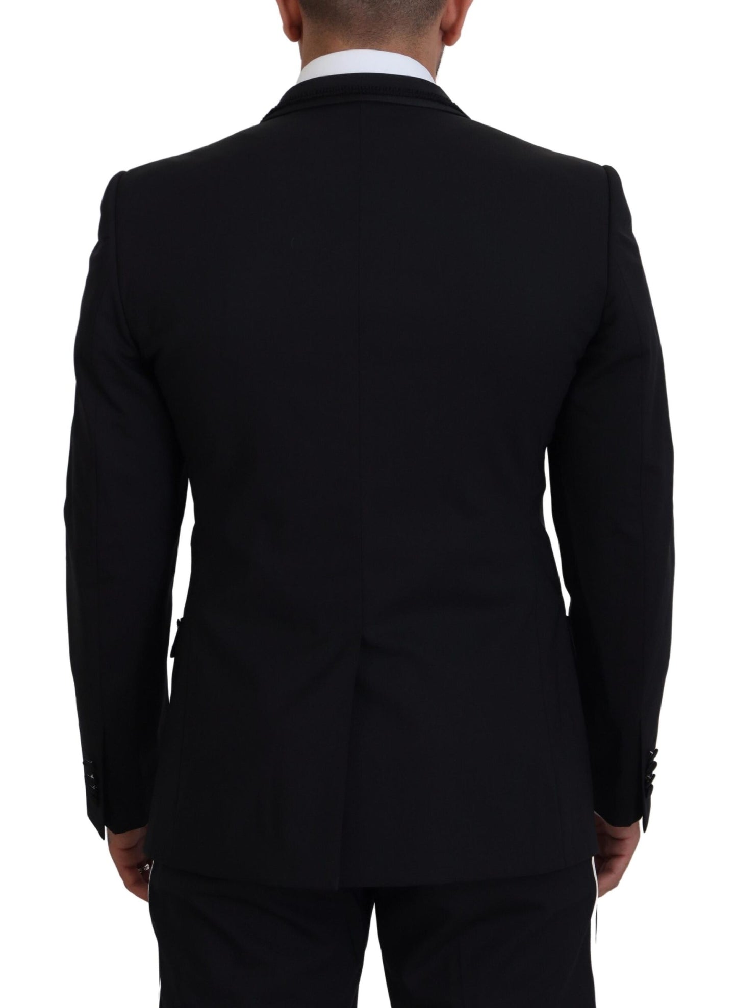 Dolce &amp; Gabbana Black MARTINI Slim Fit Jacket Blazer