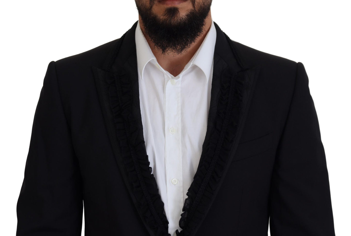 Dolce &amp; Gabbana Black MARTINI Slim Fit Jacket Blazer