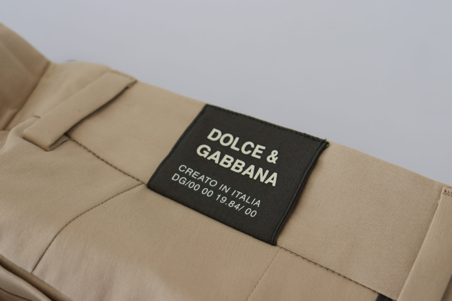 Dolce &amp; Gabbana Elegante zweifarbige Stretch-Hose aus Baumwolle