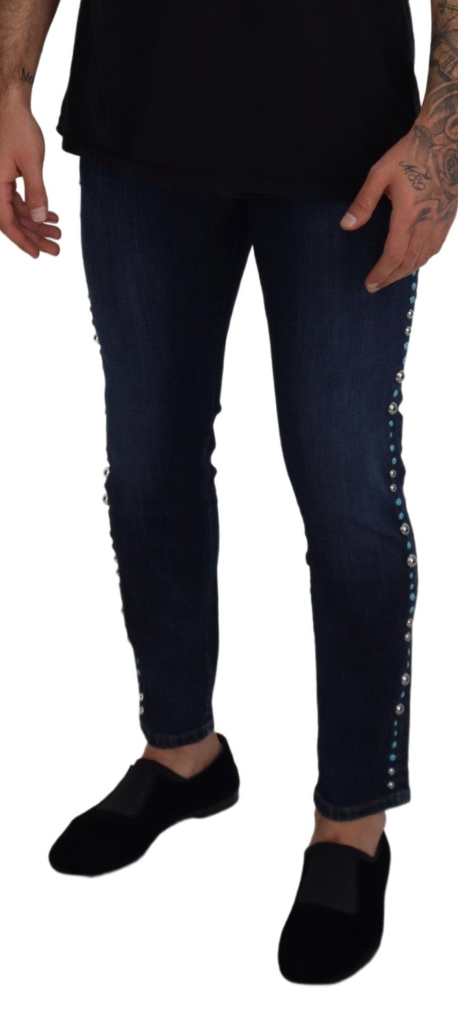 Dolce &amp; Gabbana Opulence Denim-Jeans mit Nieten