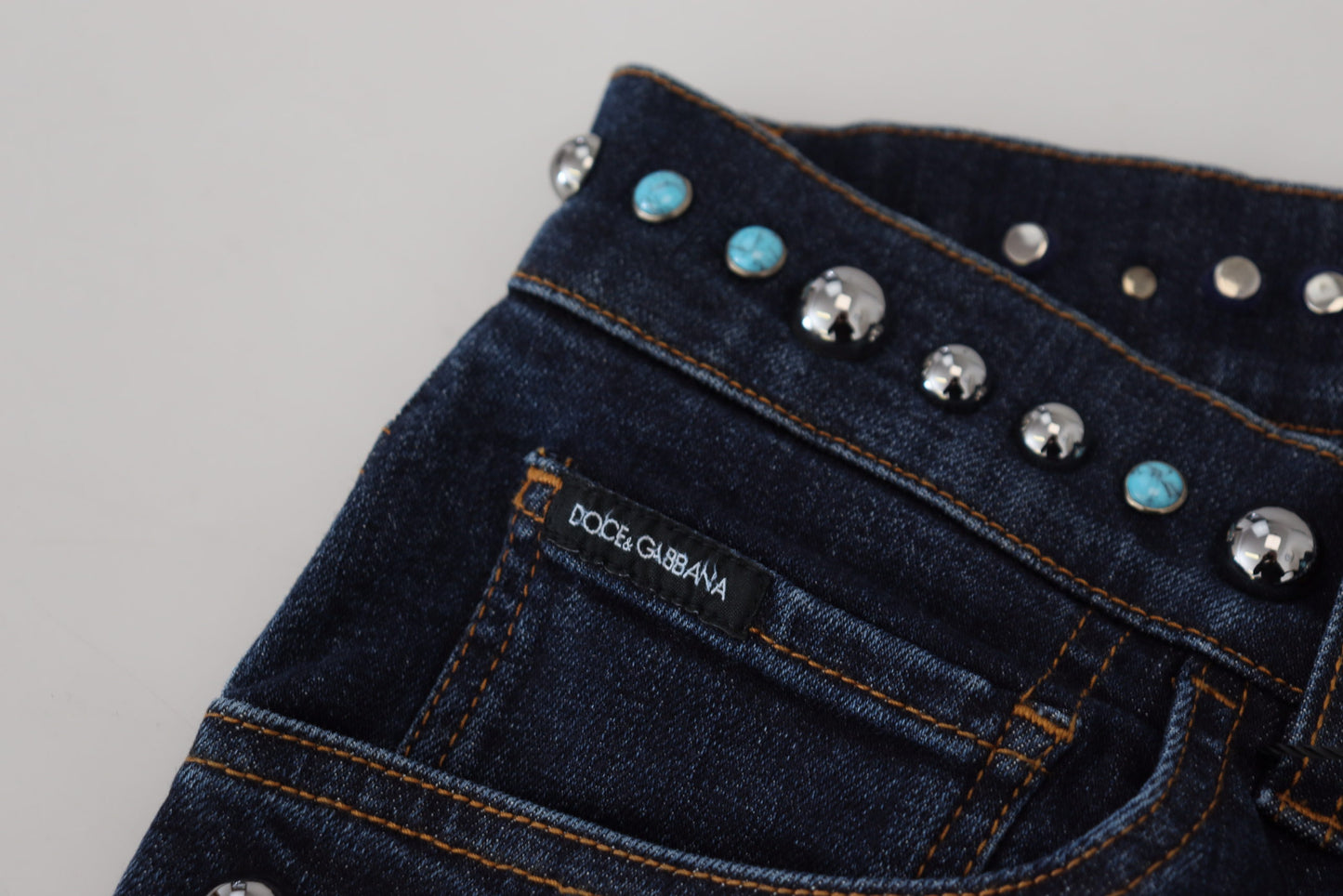 Dolce &amp; Gabbana Opulence Denim-Jeans mit Nieten