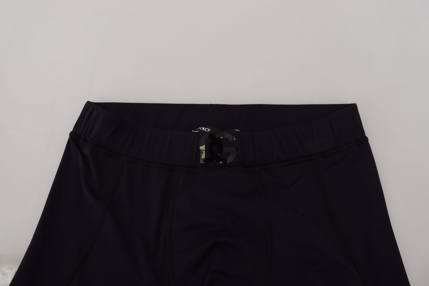 Dolce &amp; Gabbana Glatte schwarze Designerhose