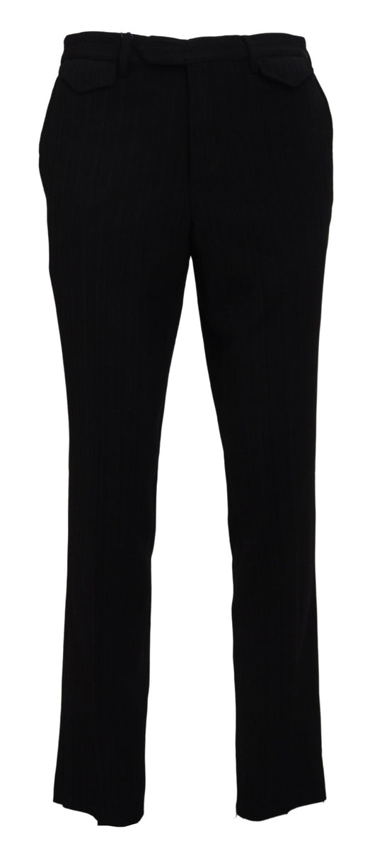 BENCIVENGA Elegante schwarze italienische Designerhose