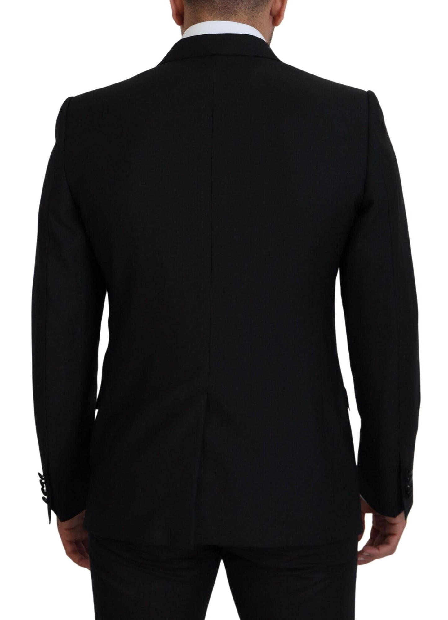 Dolce &amp; Gabbana Black Slim Fit Formal Martini Blazer