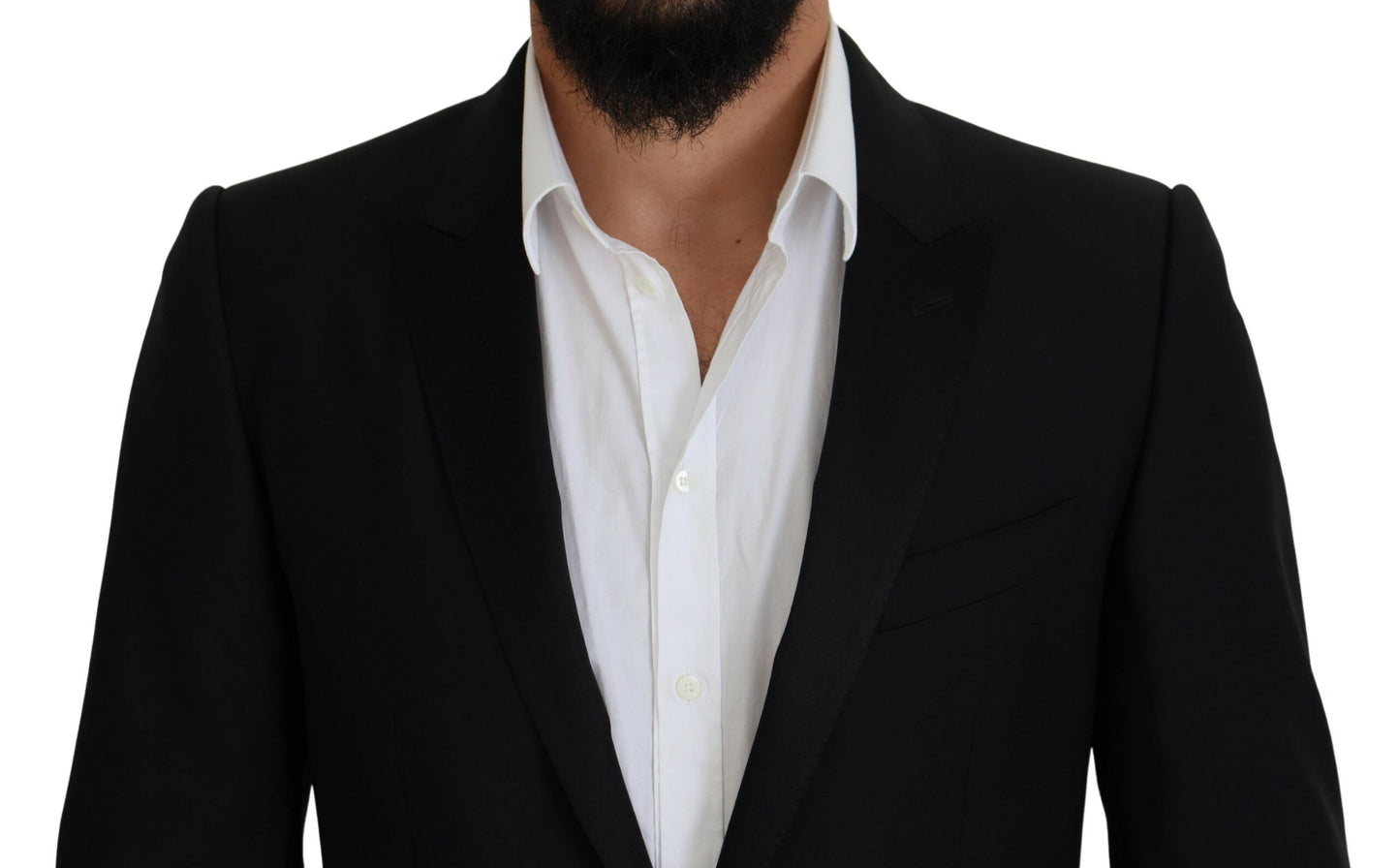 Dolce &amp; Gabbana Black Slim Fit Formal Martini Blazer