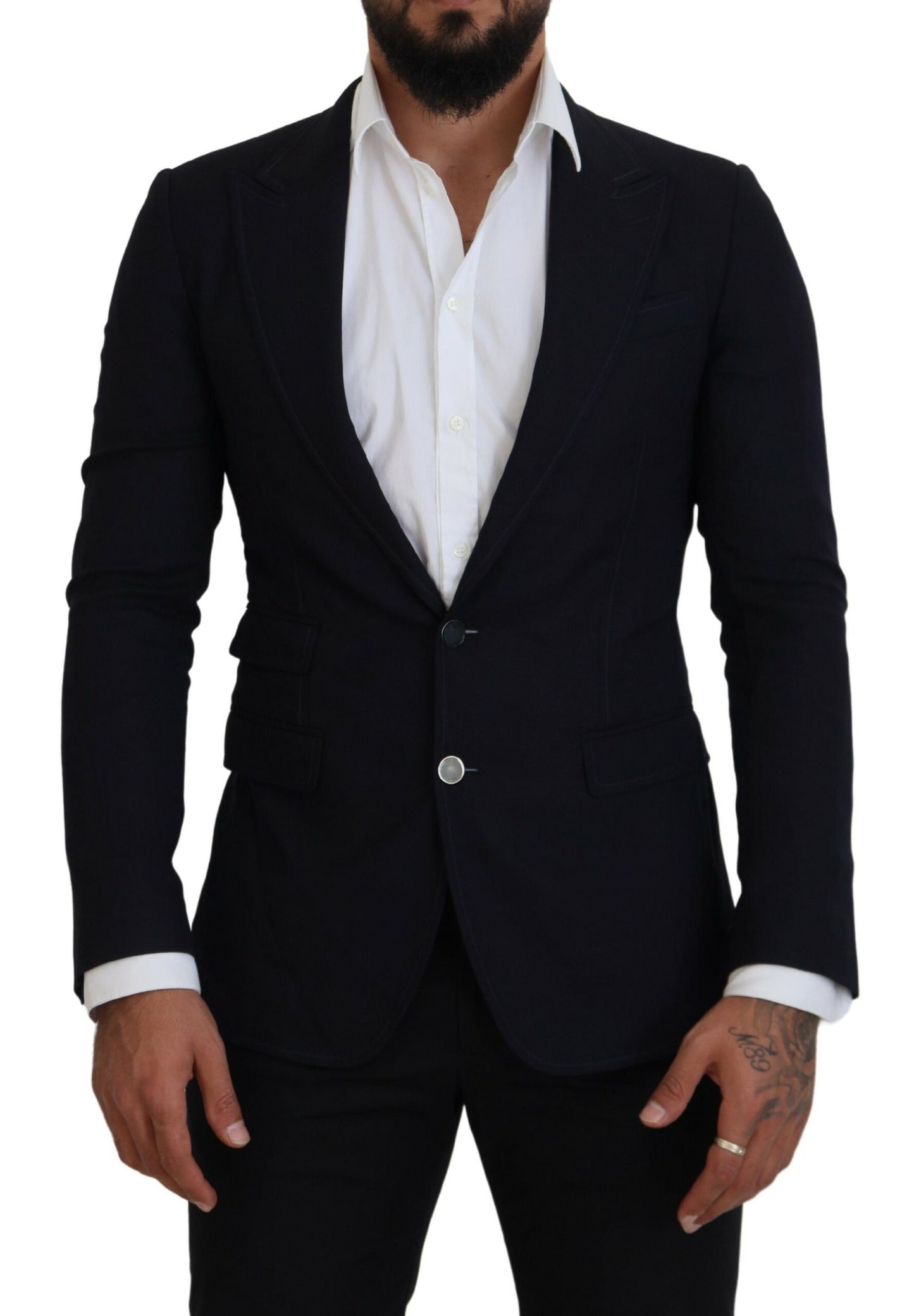 Dolce &amp; Gabbana Black Wool Formal Taormina Blazer