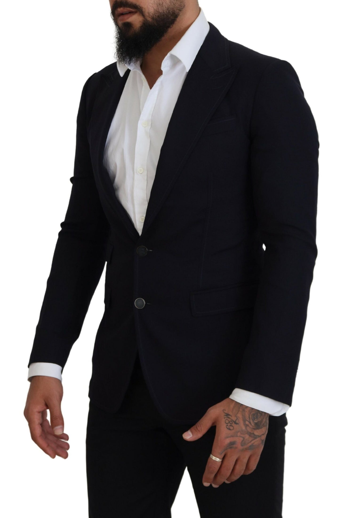 Dolce &amp; Gabbana Black Wool Formal Taormina Blazer