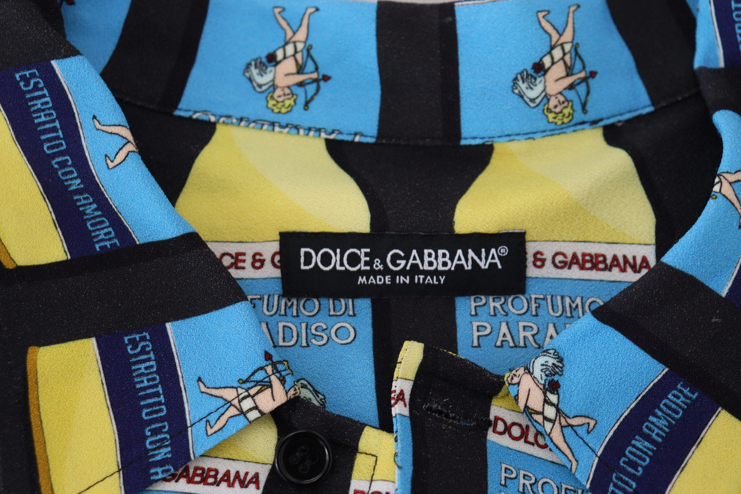 Dolce &amp; Gabbana Multicolor Printed Viscose Casual Shirt