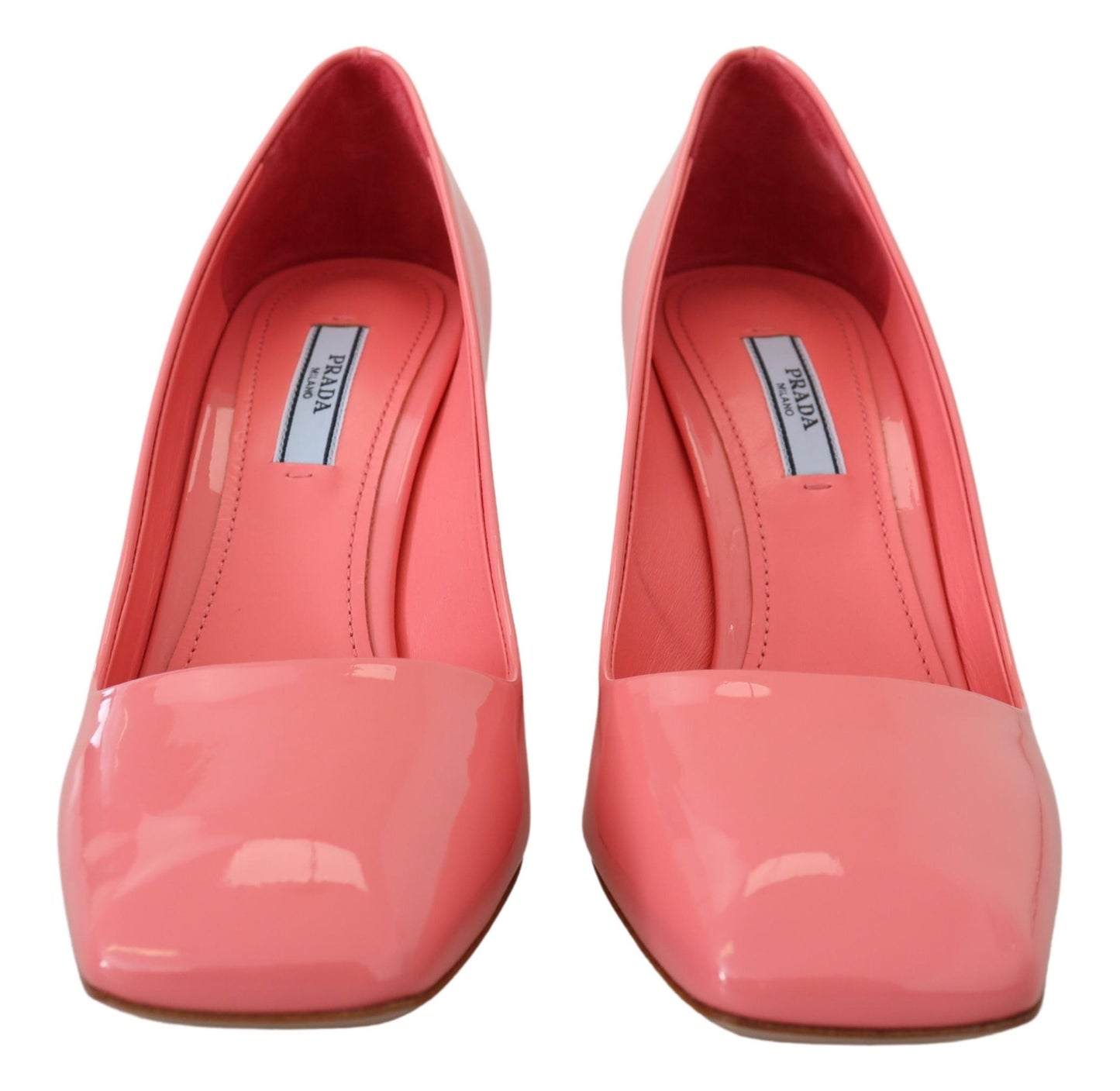 Elegante Prada-Heels mit quadratischer Zehenpartie in Rosa