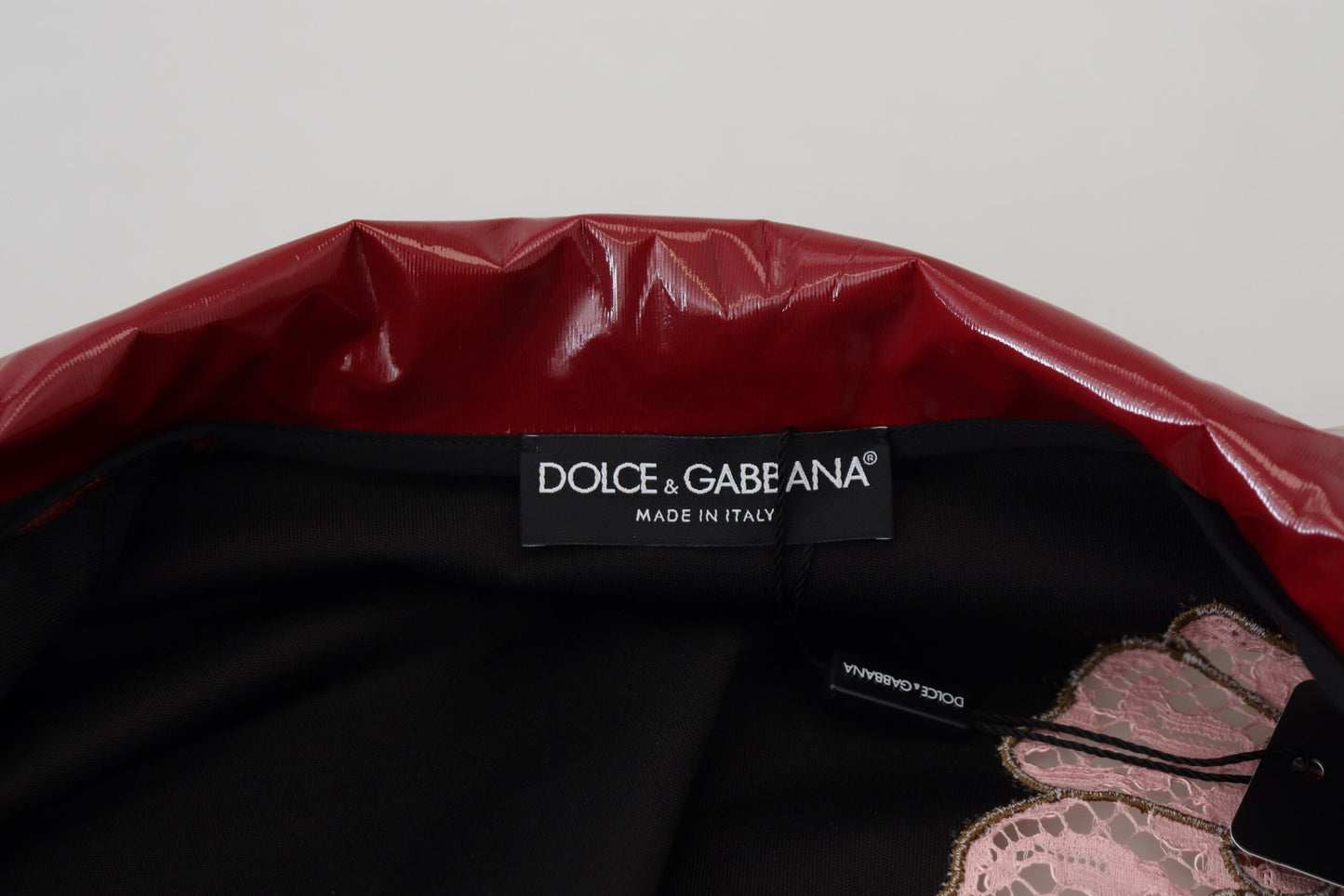 Dolce &amp; Gabbana Maroon Floral Luxe Jacke