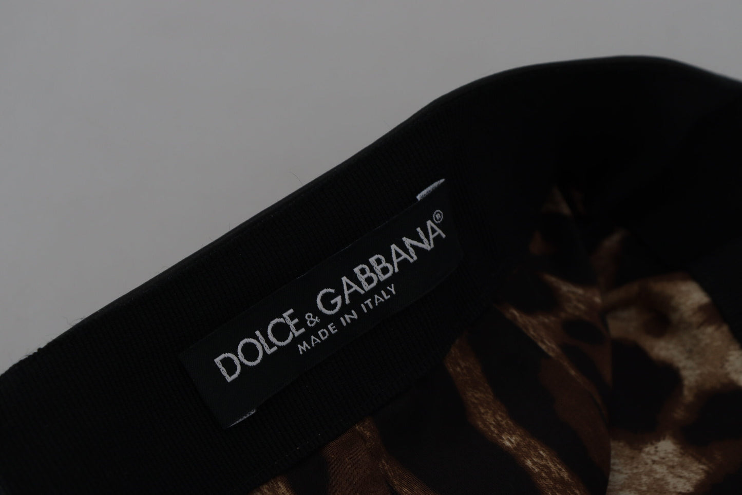 Dolce &amp; Gabbana Schicker Minirock aus Leder in A-Linie mit hoher Taille