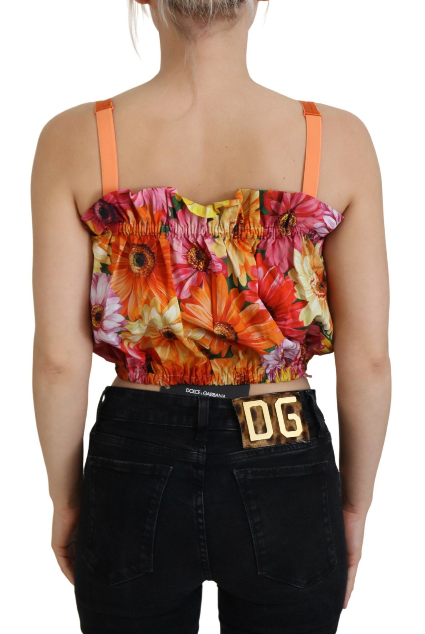 Dolce &amp; Gabbana Floral Elegance ärmelloses, kurzes Top