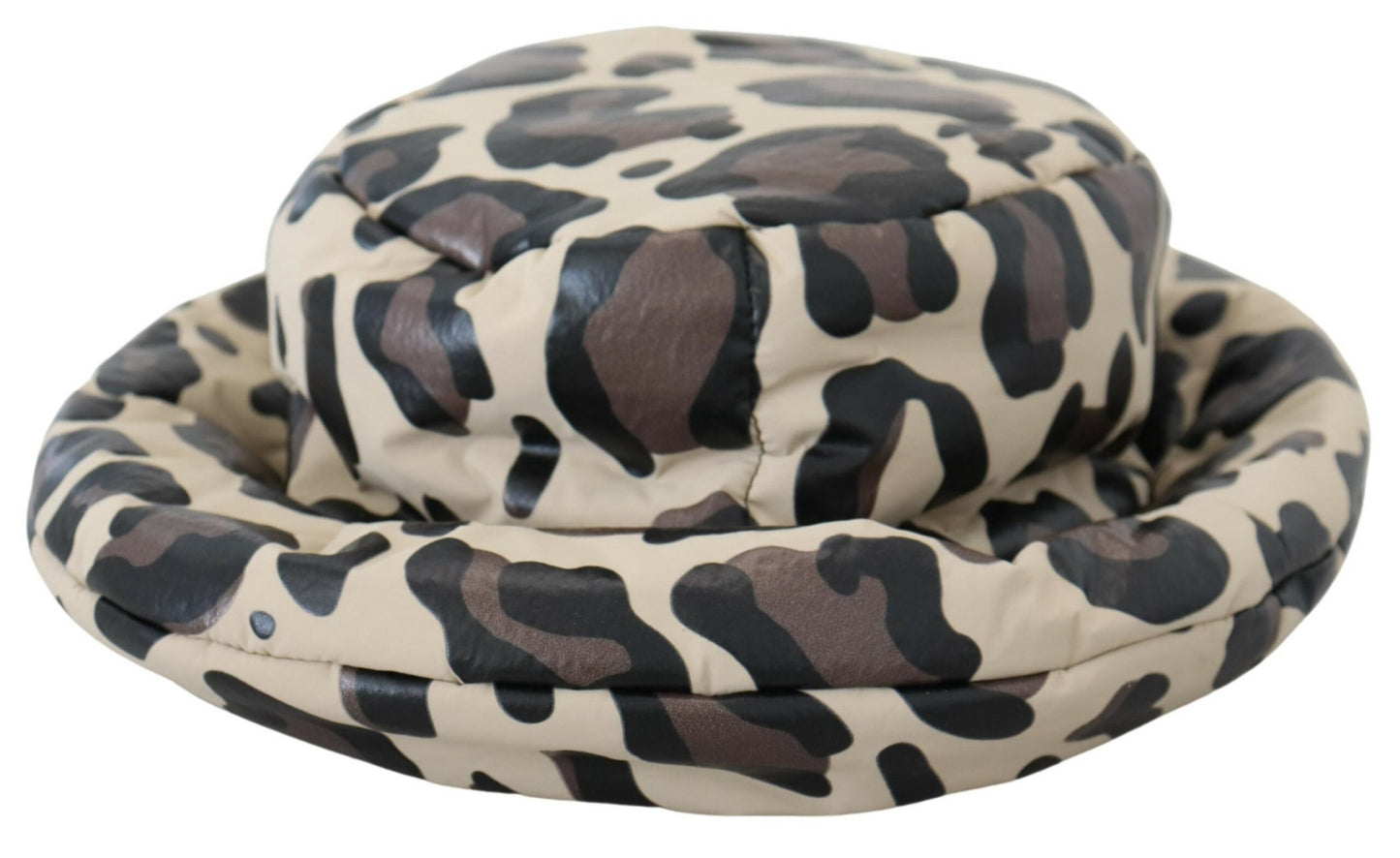 Dolce &amp; Gabbana Multicolor Leopard Print Capello Men Bucket Cap Hat