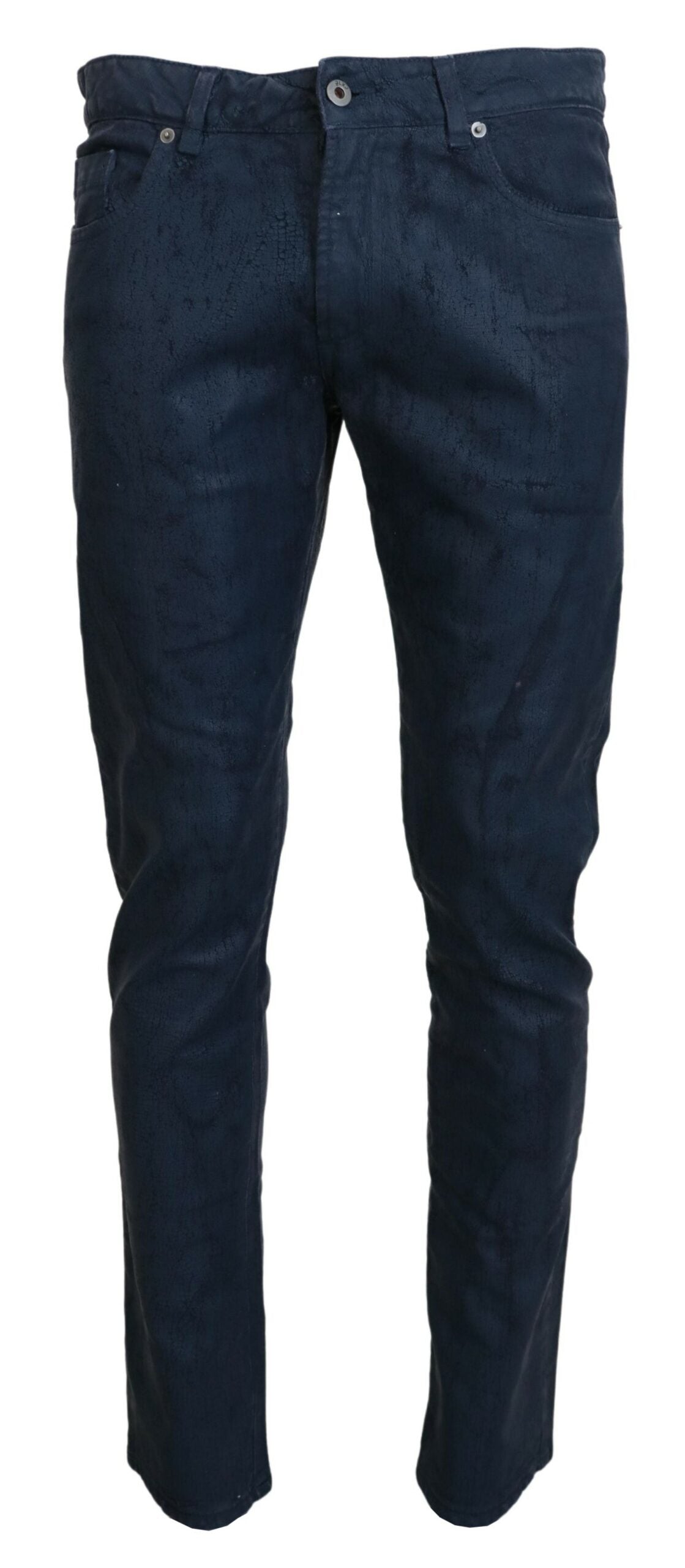 Exte Chic Tapered Jeans aus blauem Denim