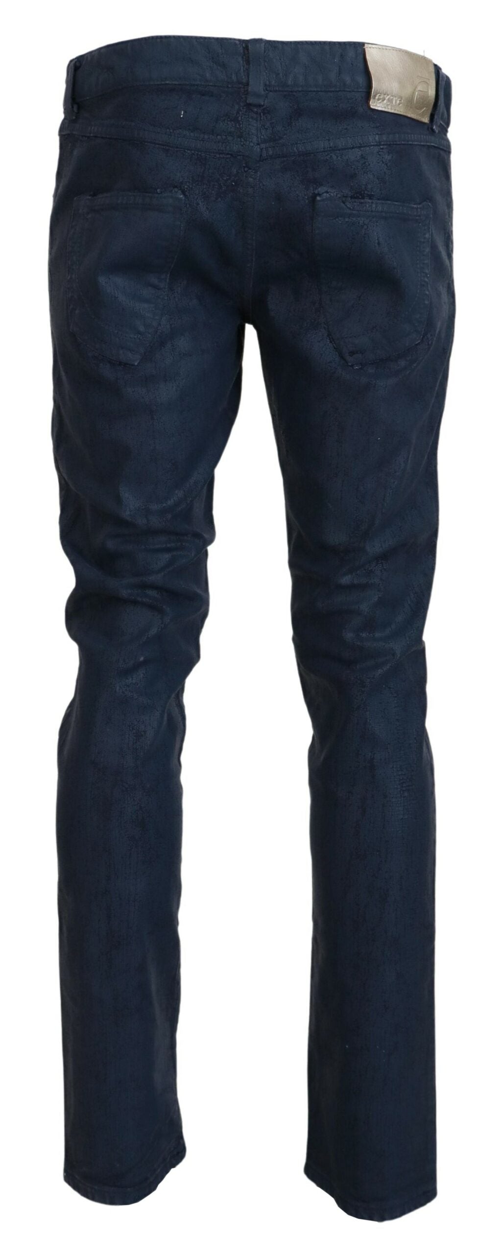 Exte Chic Tapered Jeans aus blauem Denim