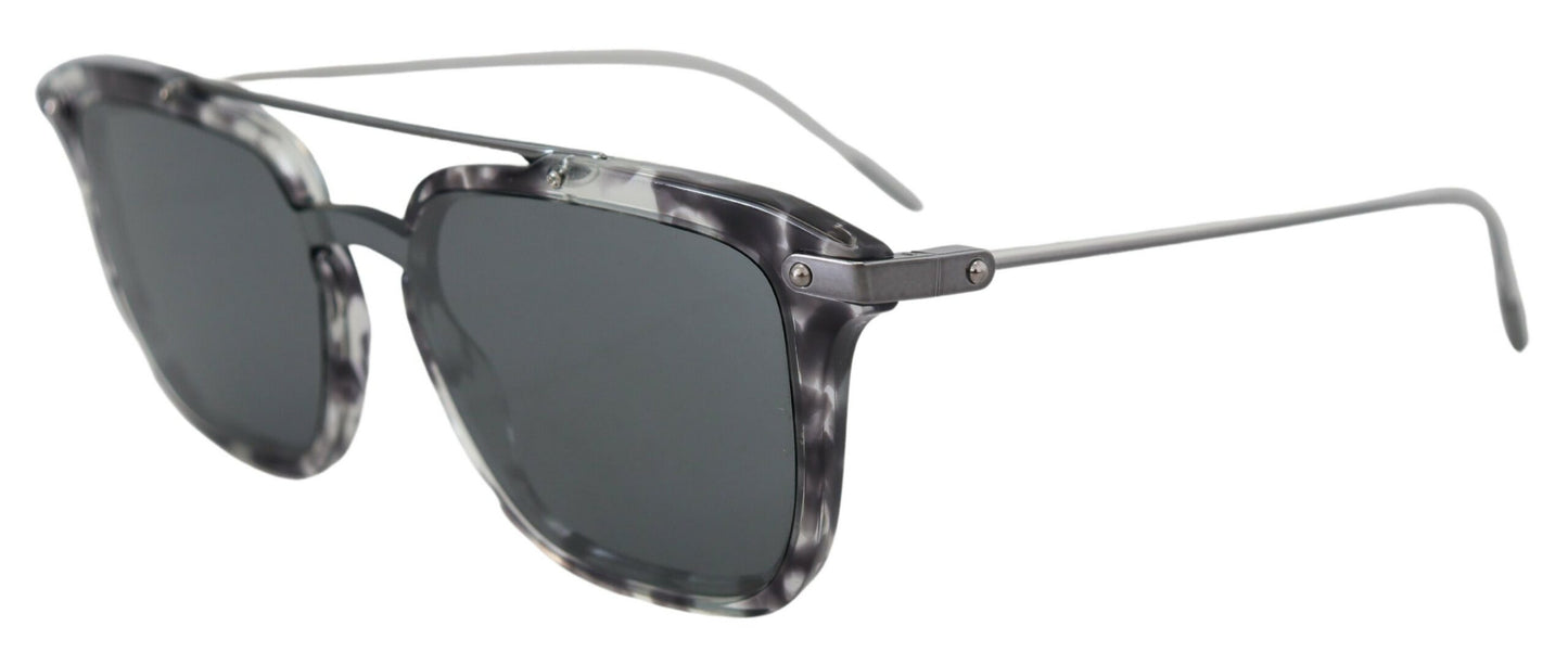 Dolce &amp; Gabbana Atemberaubende graue Acetat-Sonnenbrille