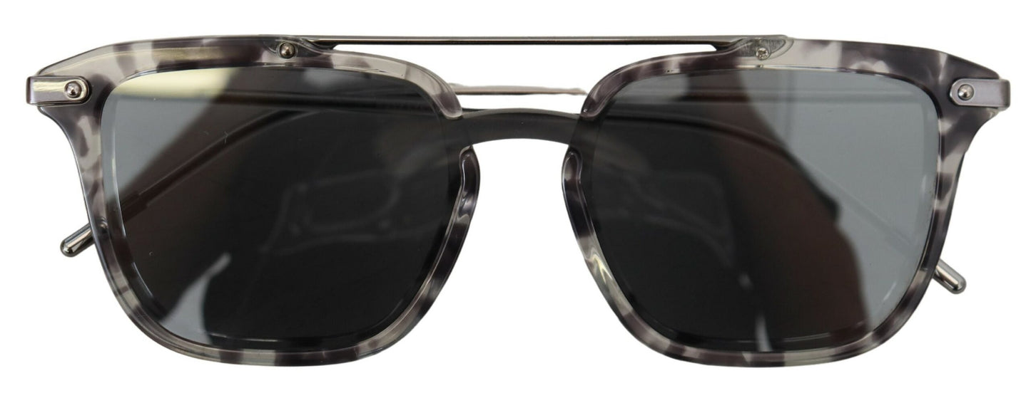 Dolce &amp; Gabbana Atemberaubende graue Acetat-Sonnenbrille