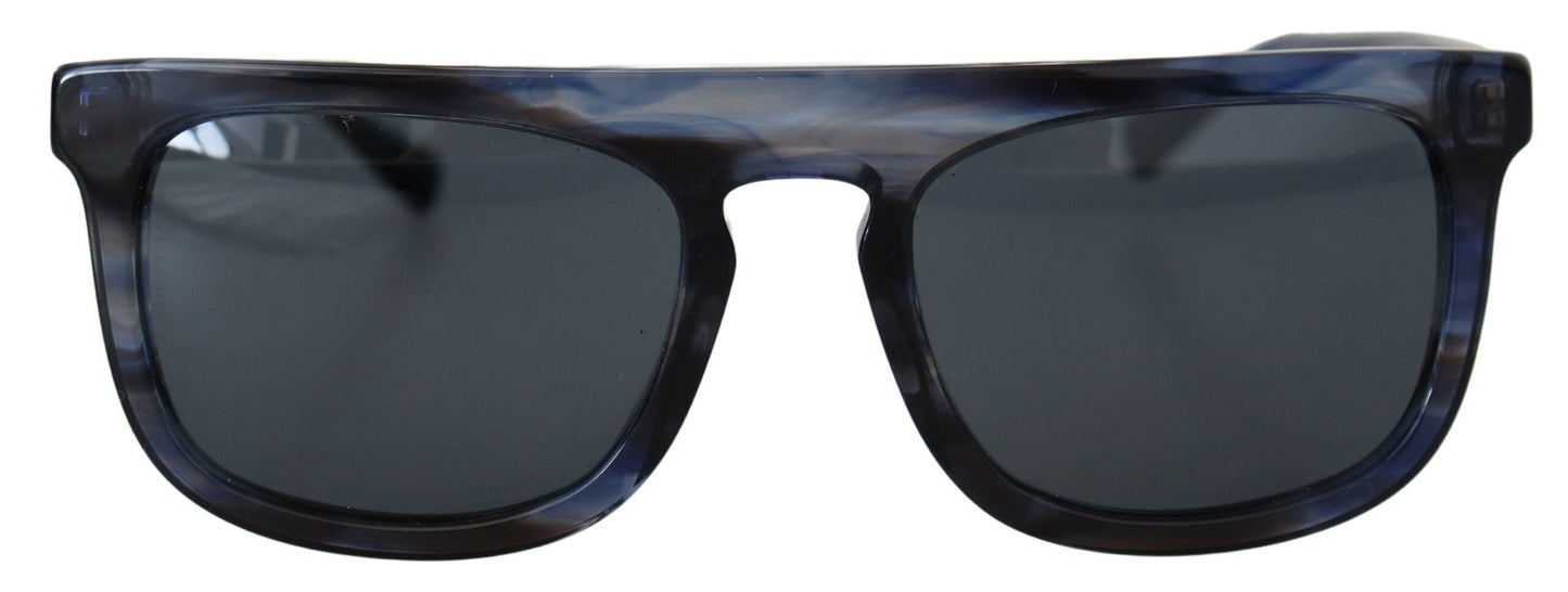 Dolce &amp; Gabbana Elegante blaue Acetat-Sonnenbrille für Damen