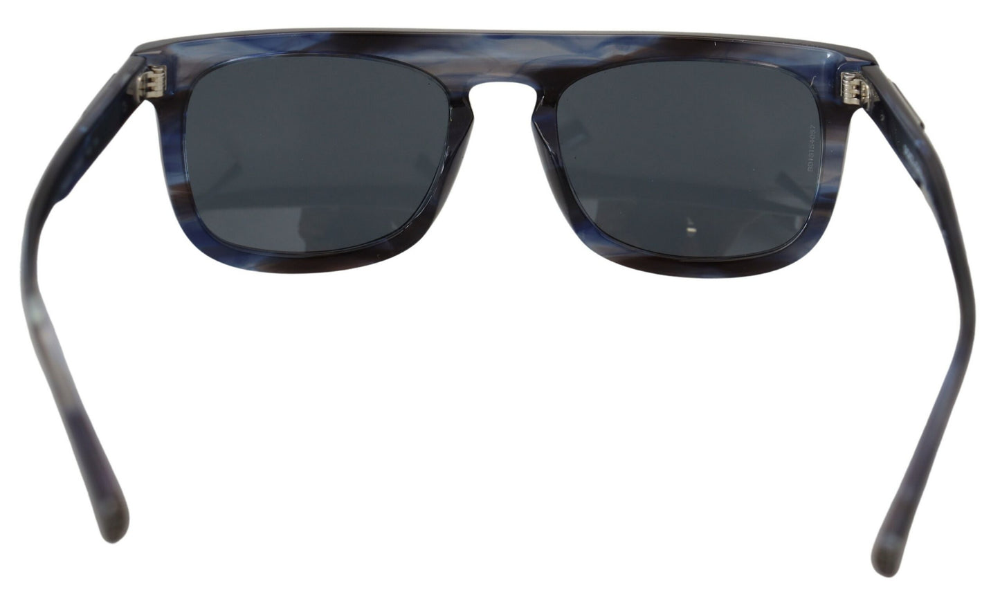 Dolce &amp; Gabbana Elegante blaue Acetat-Sonnenbrille für Damen