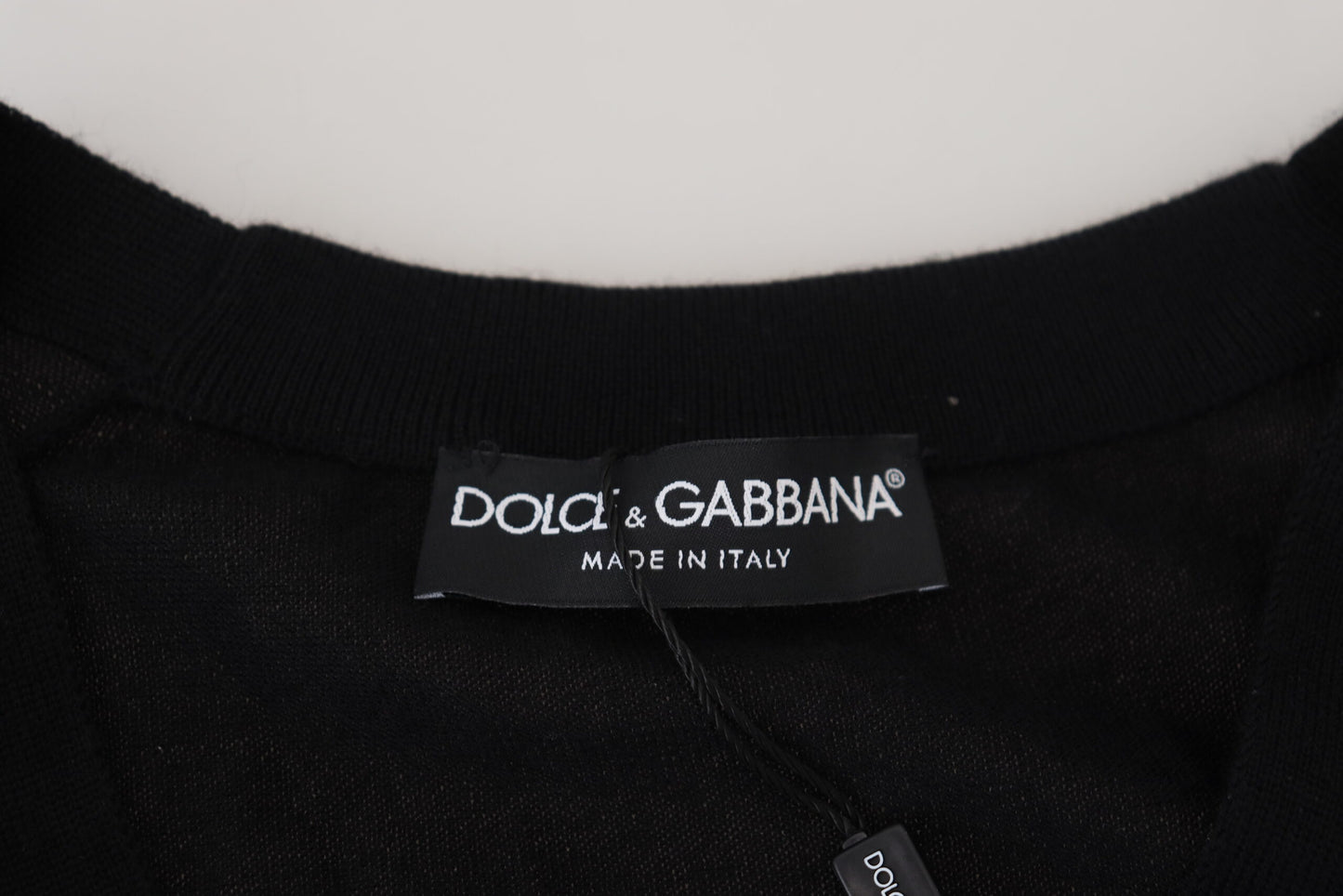 Dolce &amp; Gabbana Eleganter schwarzer Kaschmir-Cardigan