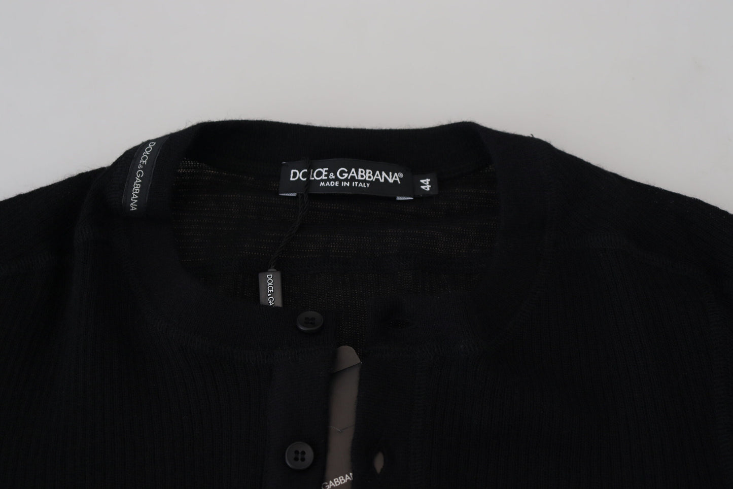 Dolce &amp; Gabbana Eleganter schwarzer Kaschmirpullover