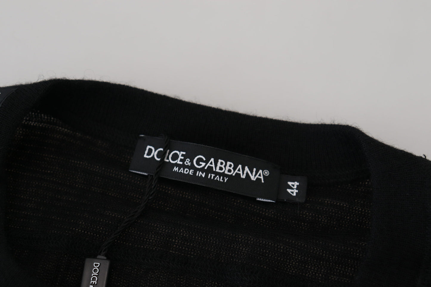 Dolce &amp; Gabbana Eleganter schwarzer Kaschmirpullover