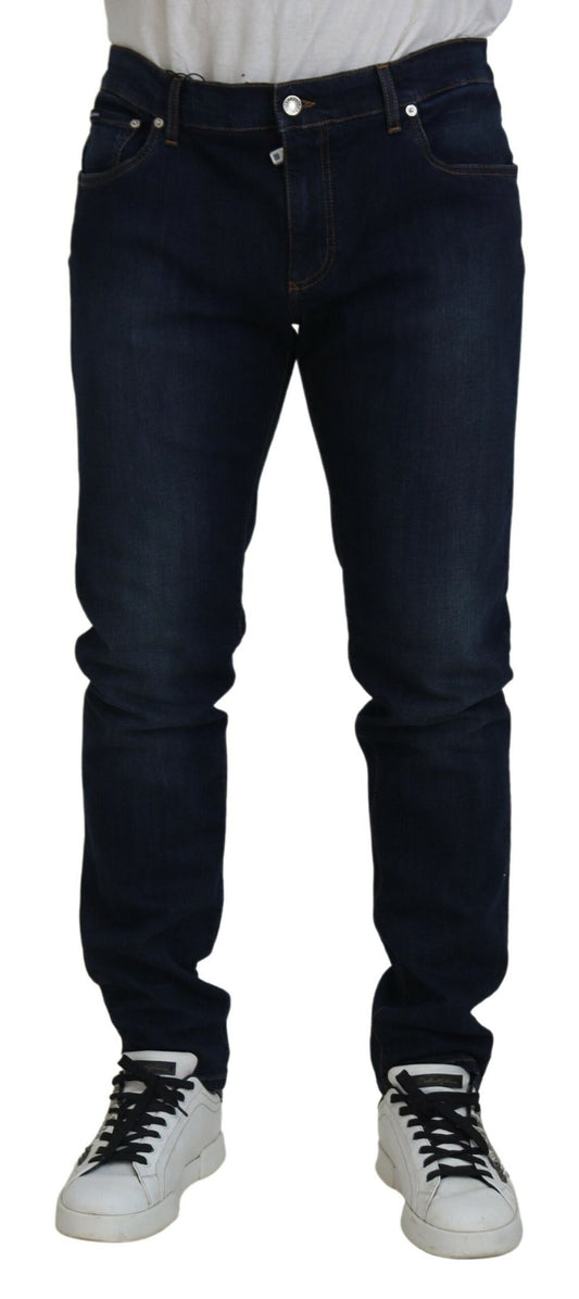 Dolce &amp; Gabbana Sleek Skinny Jeans in Dunkelblau