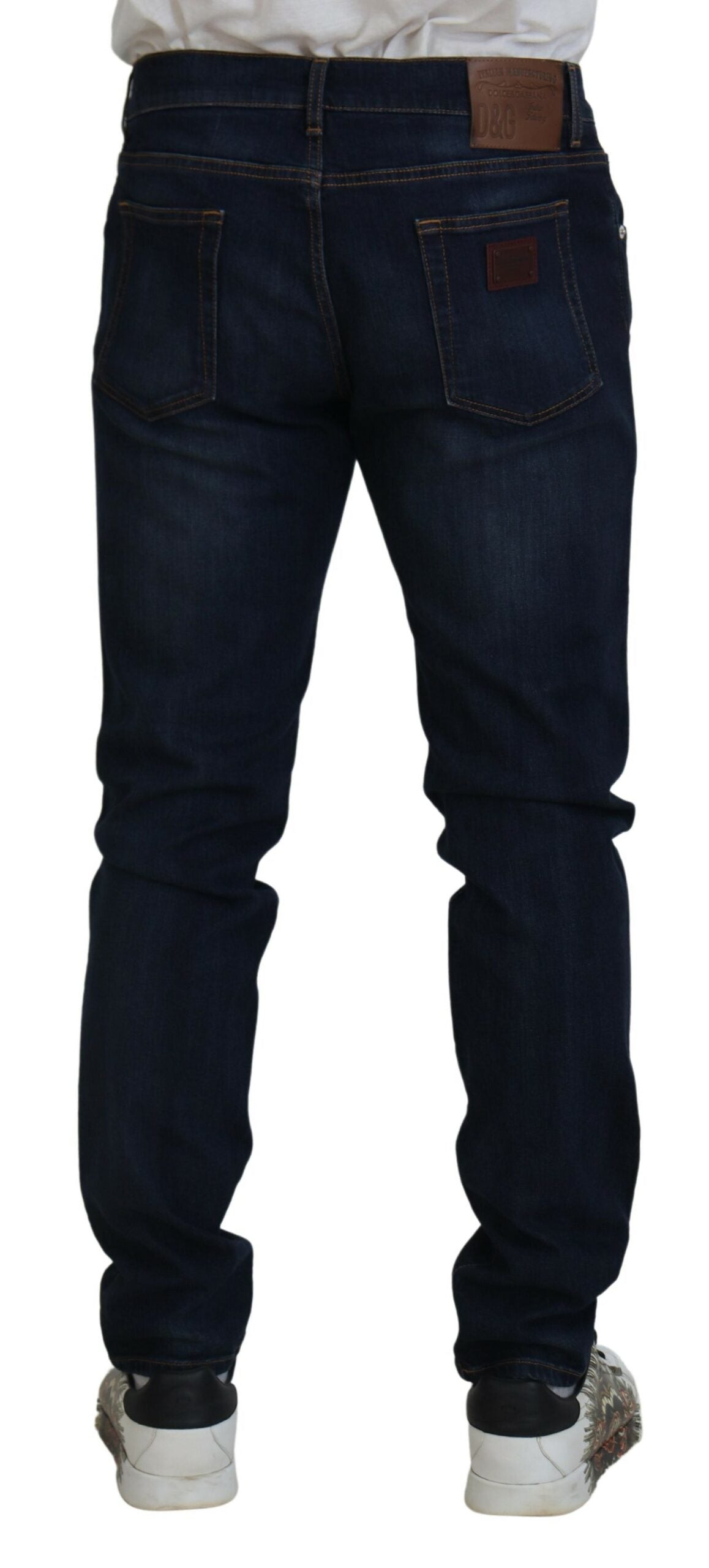 Dolce &amp; Gabbana Sleek Skinny Jeans in Dunkelblau