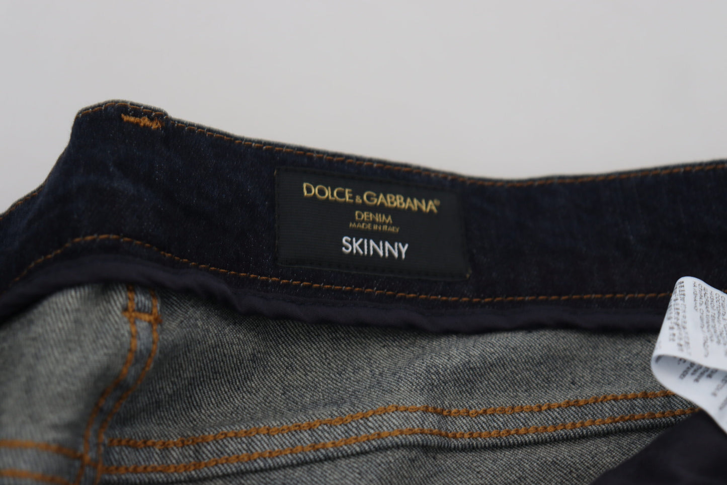 Dolce &amp; Gabbana Sleek Skinny Jeans in Dunkelblau