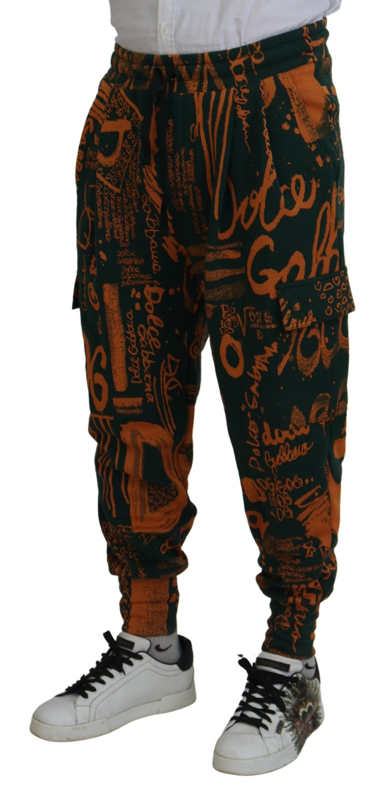 Mehrfarbige Jogger-Cargohose aus Seidenmischung von Dolce &amp; Gabbana