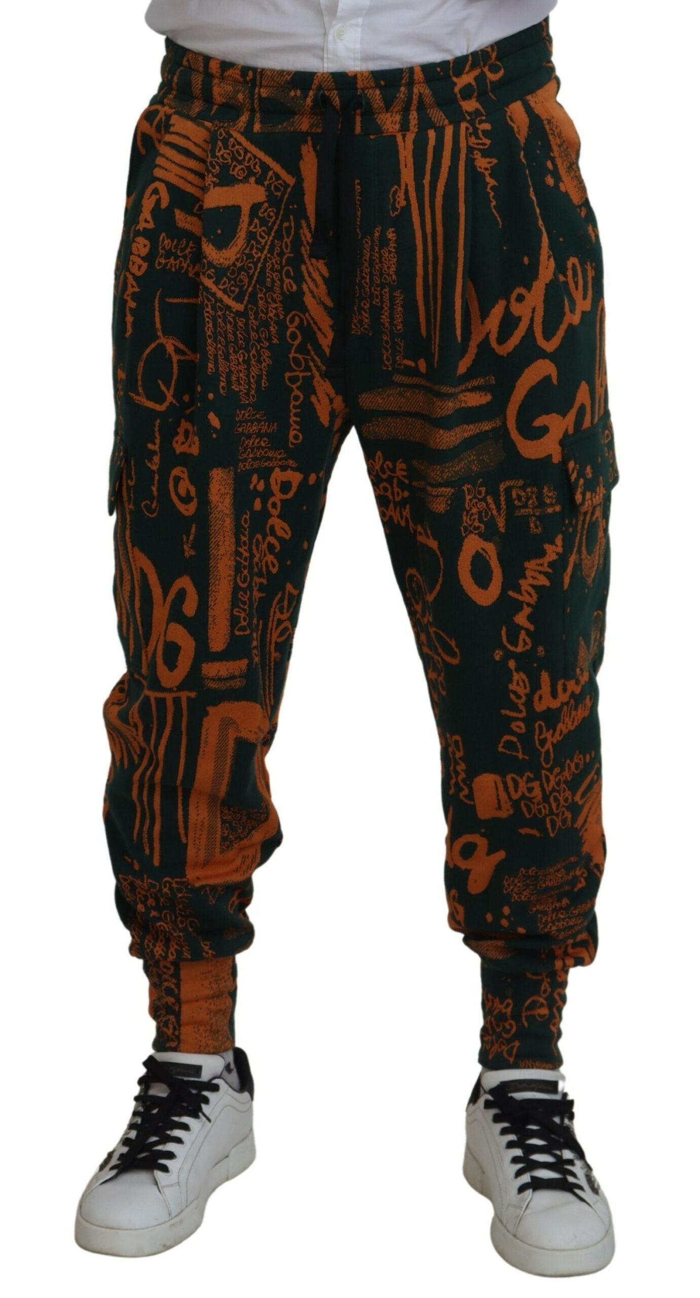 Mehrfarbige Jogger-Cargohose aus Seidenmischung von Dolce &amp; Gabbana