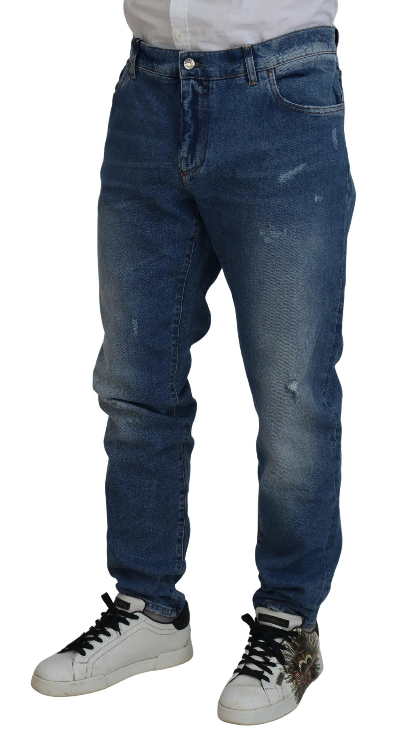 Dolce &amp; Gabbana Exquisite italienische Skinny-Denim-Jeans