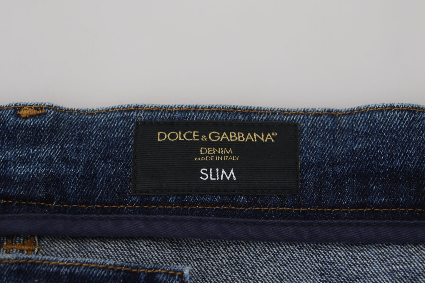 Dolce &amp; Gabbana Elegante Röhrenjeans in Blau