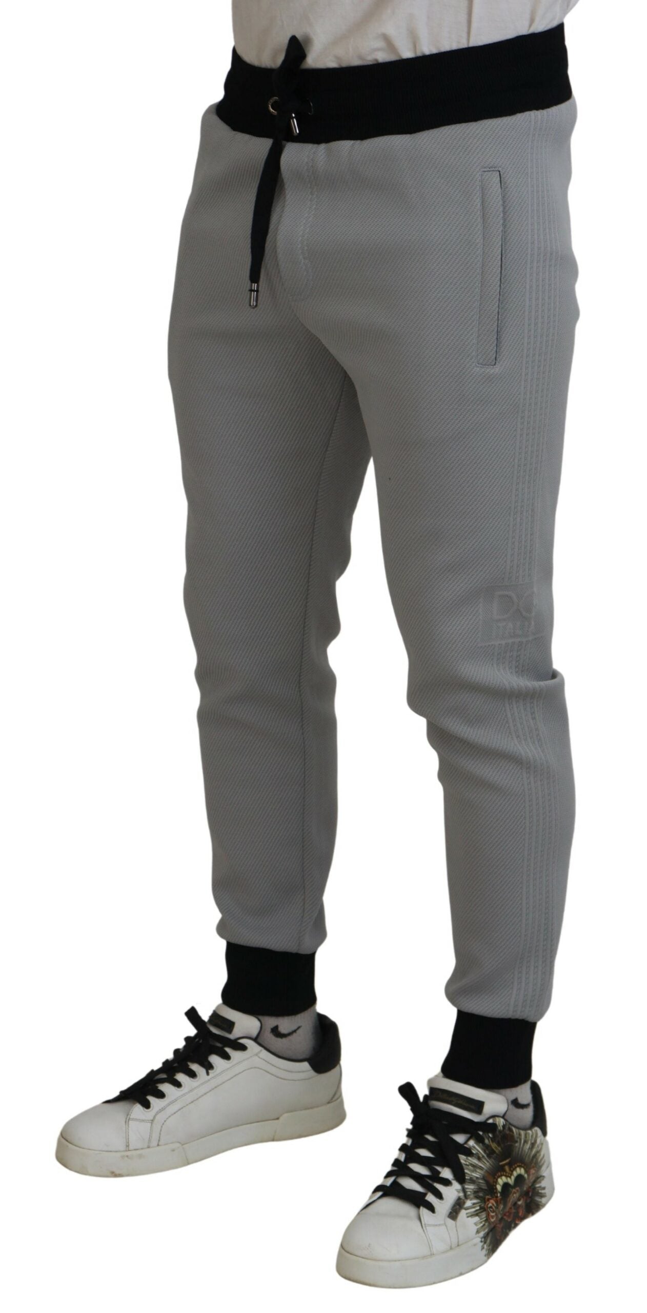 Dolce &amp; Gabbana Elegante graue Joggerhose